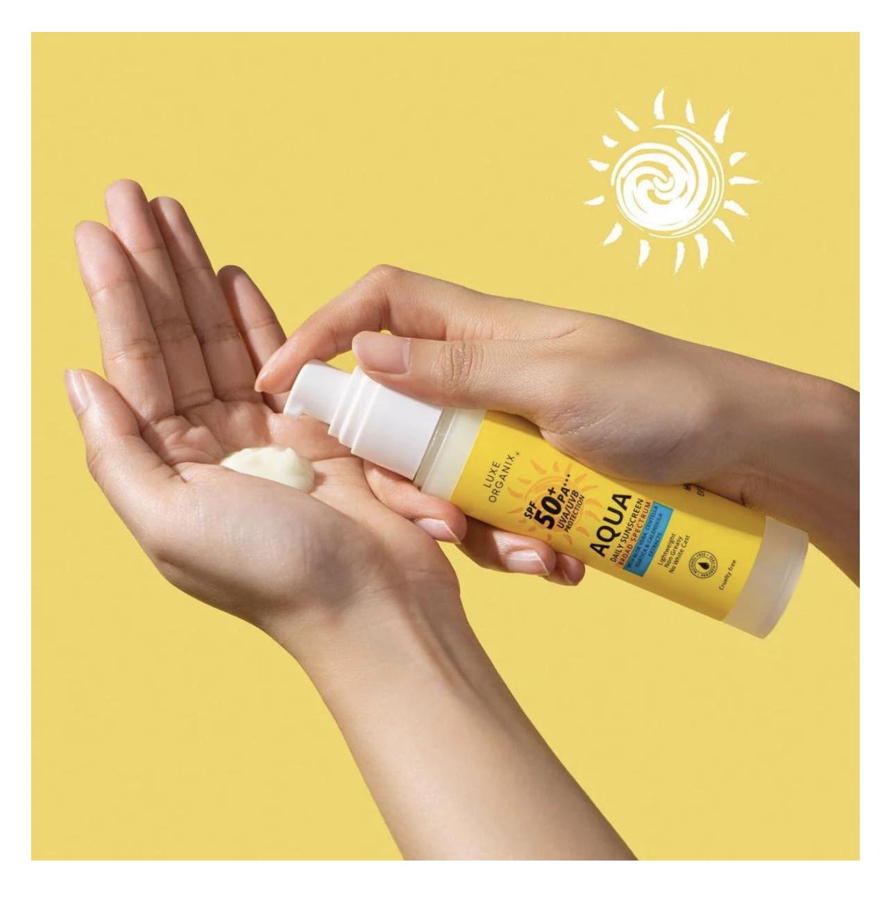 Luxe Organix SPF 50+ PA*** UVA/UVB Protection Aqua Daily Sunscreen 50ml
