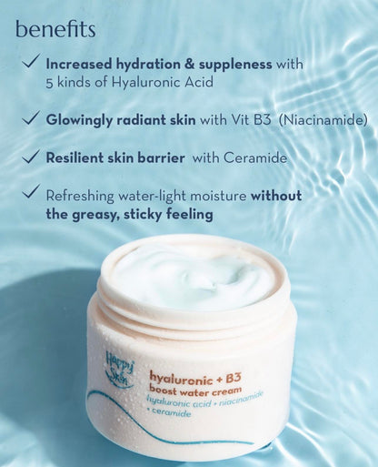 Happy Skin Hyaluronic + B3 Boost Water Cream