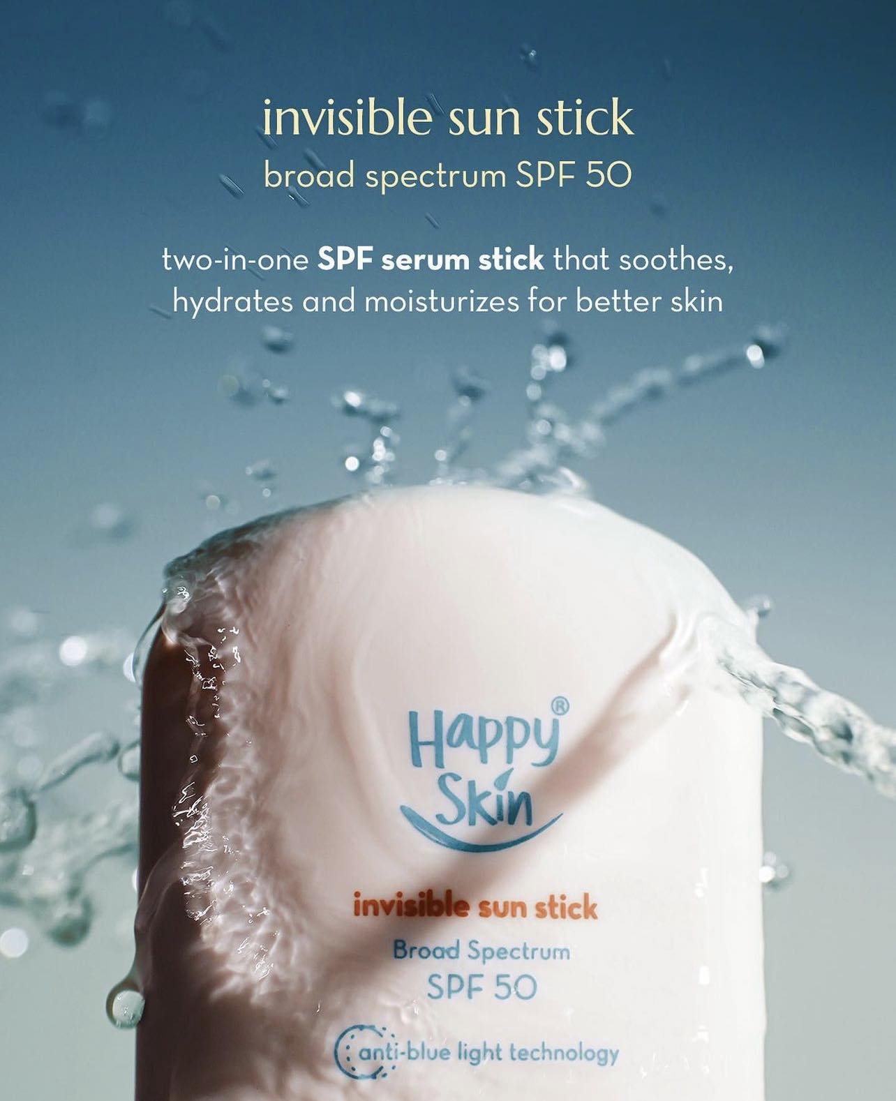 Happy Skin - Invisible Sun Stick Broad Spectrum SPF 50