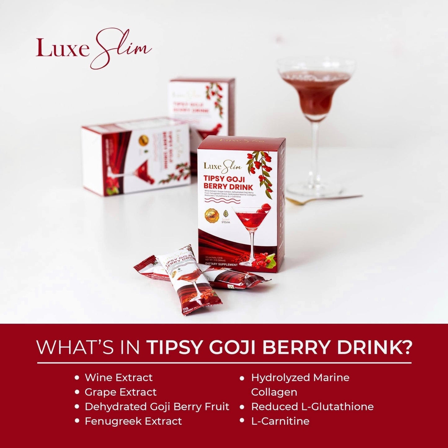 Luxe Slim - Tipsy Goji Berry